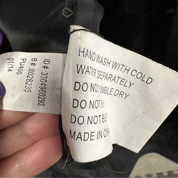 ZERO Canvas and Vegan Leather Varsity Style Bomber Jacket Zip Up Men’s Large - Picture 5 of 10